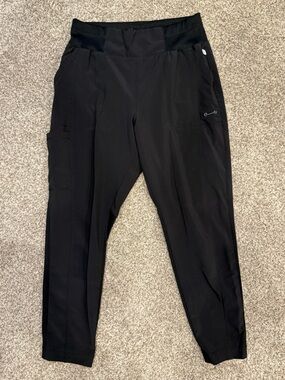 Women's Black Jogger Scrubs